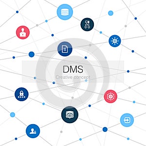 DMS trendy web template with simple