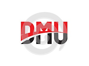 DMU Letter Initial Logo Design Vector Illustration