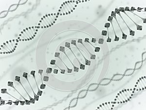 Dna 3d illustration