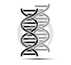 DNA Abstract icon and element collection. Futuristic technology