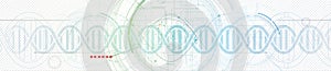 DNA Abstract icon and element collection. Futuristic technology