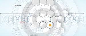 DNA Abstract icon and element collection. Futuristic technology