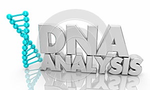 DNA Analysis Genetic Information Data Genetic Test Results 3d Illustration