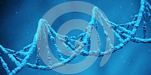 DNA biotechnology science medicine genetic concept. 3d render Illustration