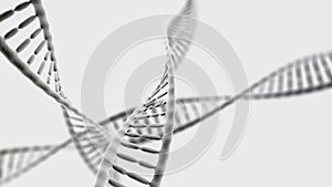 DNA chains on the light background photo