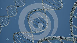 DNA chromosome structure 3D render illustration