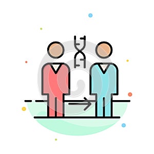 Dna, Cloning, Patient, Hospital, Health Abstract Flat Color Icon Template photo