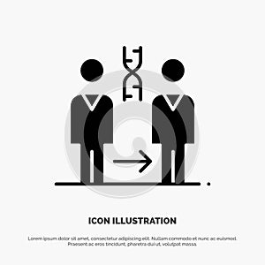 Dna, Cloning, Patient, Hospital, Health solid Glyph Icon vector photo