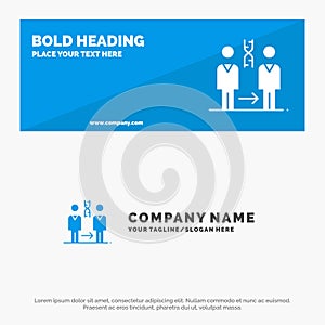 Dna, Cloning, Patient, Hospital, Health SOlid Icon Website Banner and Business Logo Template photo