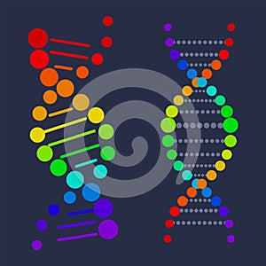 DNA Deoxyribonucleic Acid Chain Nucleotides Poster