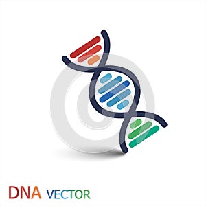 DNA ( Deoxyribonucleic acid ) symbol ( Double strand DNA )