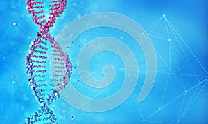 DNA double helix and molecular structure background