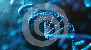 The DNA Double Helix Structure..AI generated image