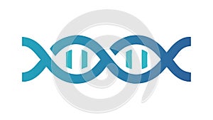 DNA Double Helix Structure, Genetics Scientific Research Icon, vector design Generative AI
