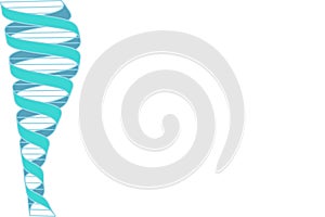 DNA double helix vector illustration background