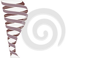 DNA double helix vector illustration background