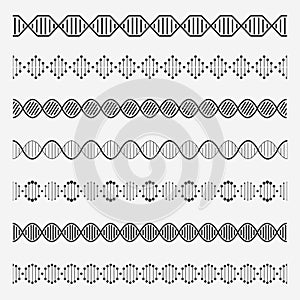 Dna elements. Helix double chromosomes model molecule genome code modification alteration dna cell chain chemistry photo