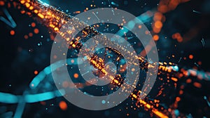 dna exploding view of genetic sequence