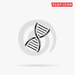 DNA flat vector icon