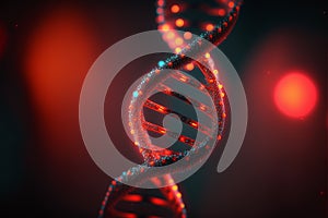 DNA Futuristic digital background, Abstract background for Science and technology. Abstract 3d polygonal wireframe DNA