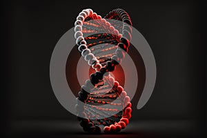 DNA Futuristic digital background, Abstract background for Science and technology. Abstract 3d polygonal wireframe DNA