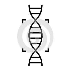 DNA and gene mapping icon