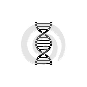 DNA, genetic sign, medical , health black color icon