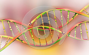 DNA genome research. DNA molecule structure