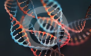 DNA genome research. DNA molecule structure