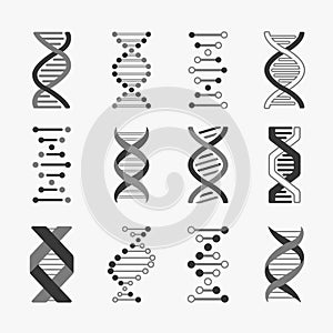 Dna. Helix cell gene structure bioinformatics spiral chromosomes research biology genetic engineering, vector technology photo