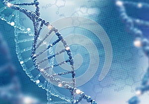 DNA helix on the colored background photo