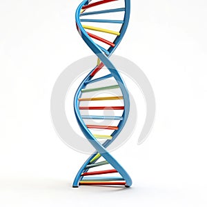 DNA Helix 3D Icon isolated on white background photo