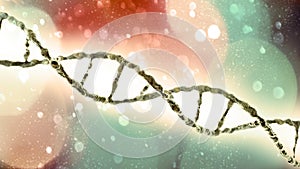 DNA helix, Deoxyribonucleic acid is a thread-like chain of nucleotides carrying the genetic instructions