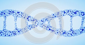 DNA helix, DNA strand, genome gene editing, helix decomposing, genome concept gene CRISPR editing strand sequencing photo