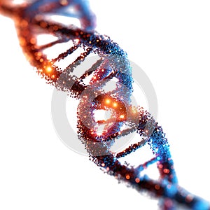 DNA Helix Genetic Code Molecular Biology Science Background against transparent background