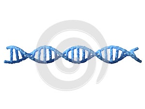 DNA helix isolated on white background