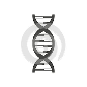 DNA helix logo design. Isolated on white background