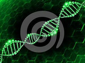 DNA Helix Molecular Background