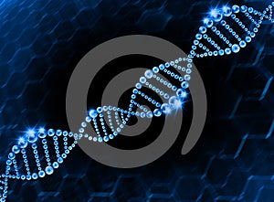 DNA Helix Molecular Background