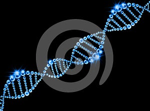 DNA Helix Molecular Background