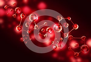 DNA Helix Molecular Background