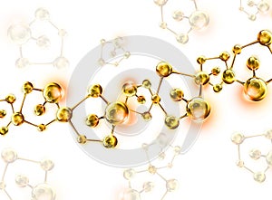 DNA Helix Molecular Background