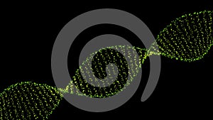 DNA helix, molecule or atom, abstract structure for science or medical background. Abstract dna cell structure cyberspace