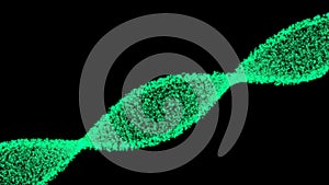 DNA helix, molecule or atom, abstract structure for science or medical background. Abstract dna cell structure cyberspace