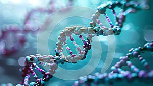 The DNA Helix Structure.AI generated image