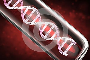 Dna helix in test tube