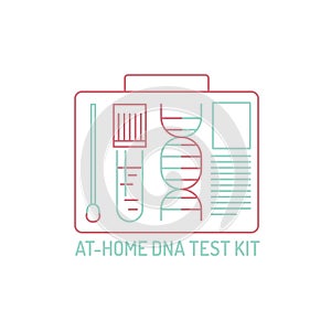 DNA heredity test. Personal genetic analysis report.