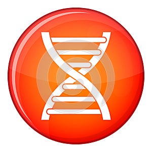 DNA icon, flat style