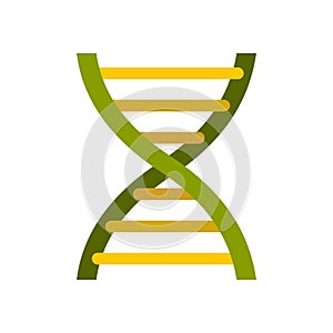 DNA icon in flat style