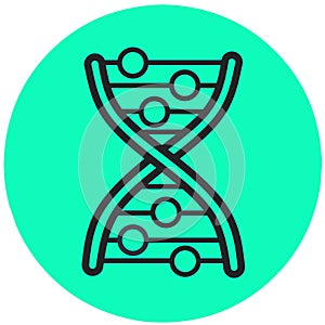 DNA icon,Genetic heredity stock illustration